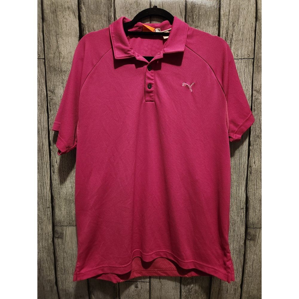 Men's Pink Puma‎ Polo Shirt